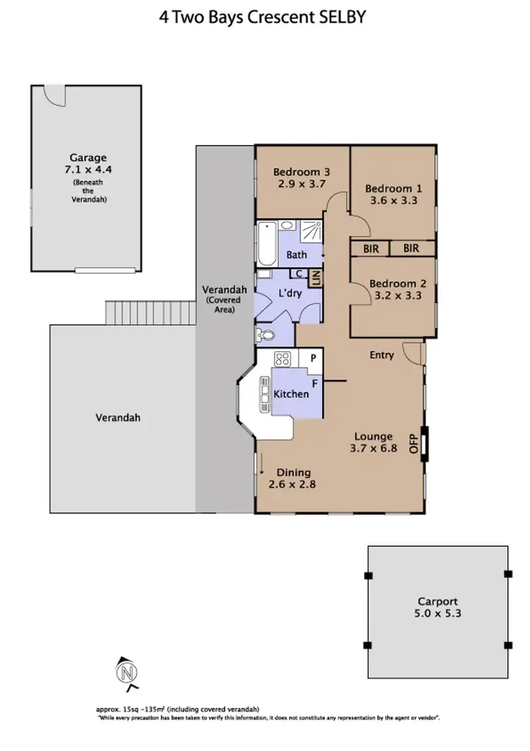 Floorplan of Homely house listing, 4 Two Bays Crescent, Selby VIC 3159