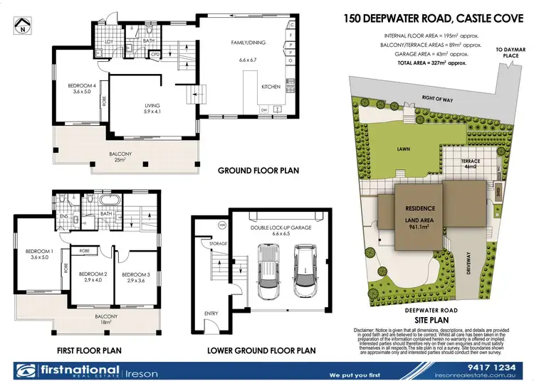 Floorplan of Homely house listing, 150 Deepwater Road, Castle Cove NSW 2069