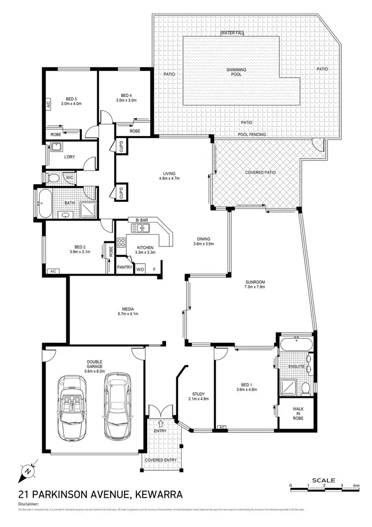 Floorplan of Homely house listing, 21 Parkinson Avenue, Kewarra Beach QLD 4879