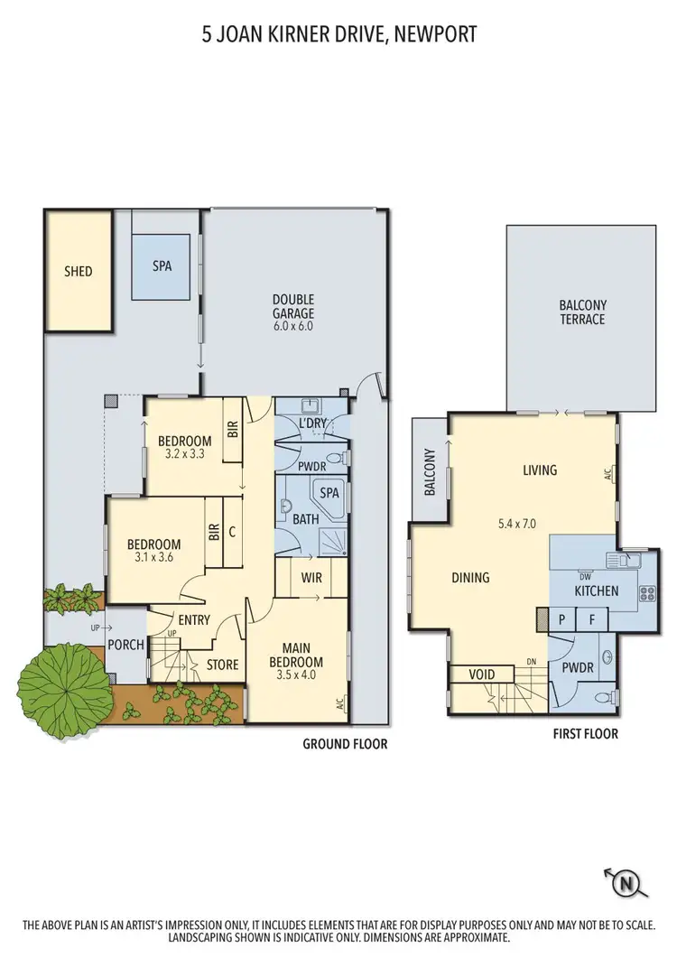 Floorplan of Homely house listing, 5 Joan Kirner Drive, Newport VIC 3015