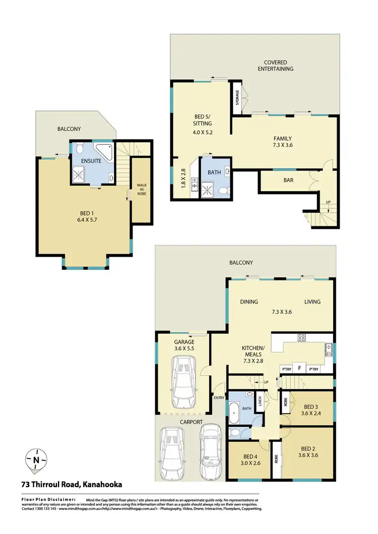 Floorplan of Homely house listing, 73 Thirroul Road, Kanahooka NSW 2530
