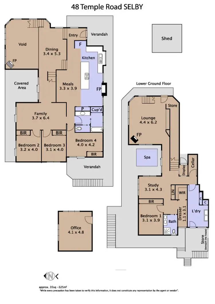 Floorplan of Homely house listing, 48 Temple Road, Selby VIC 3159