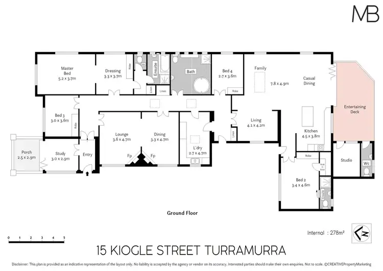 Floorplan of Homely house listing, 15 Kiogle Street, Wahroonga NSW 2076