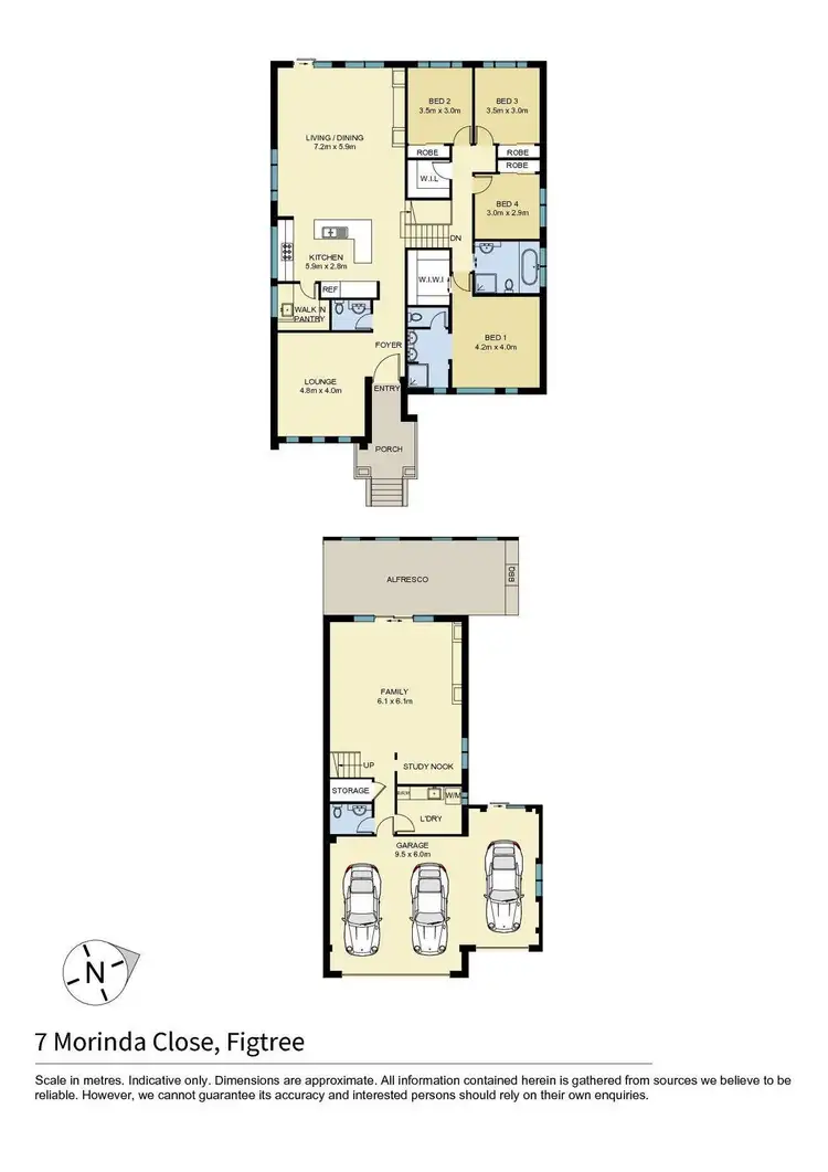 Floorplan of Homely house listing, 7 Morinda Close, Figtree NSW 2525