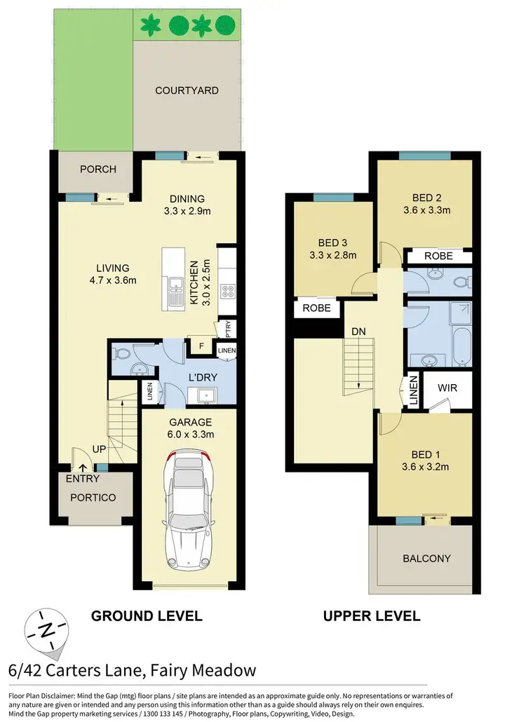 Floorplan of Homely townhouse listing, 6/42 Carters Lane, Fairy Meadow NSW 2519