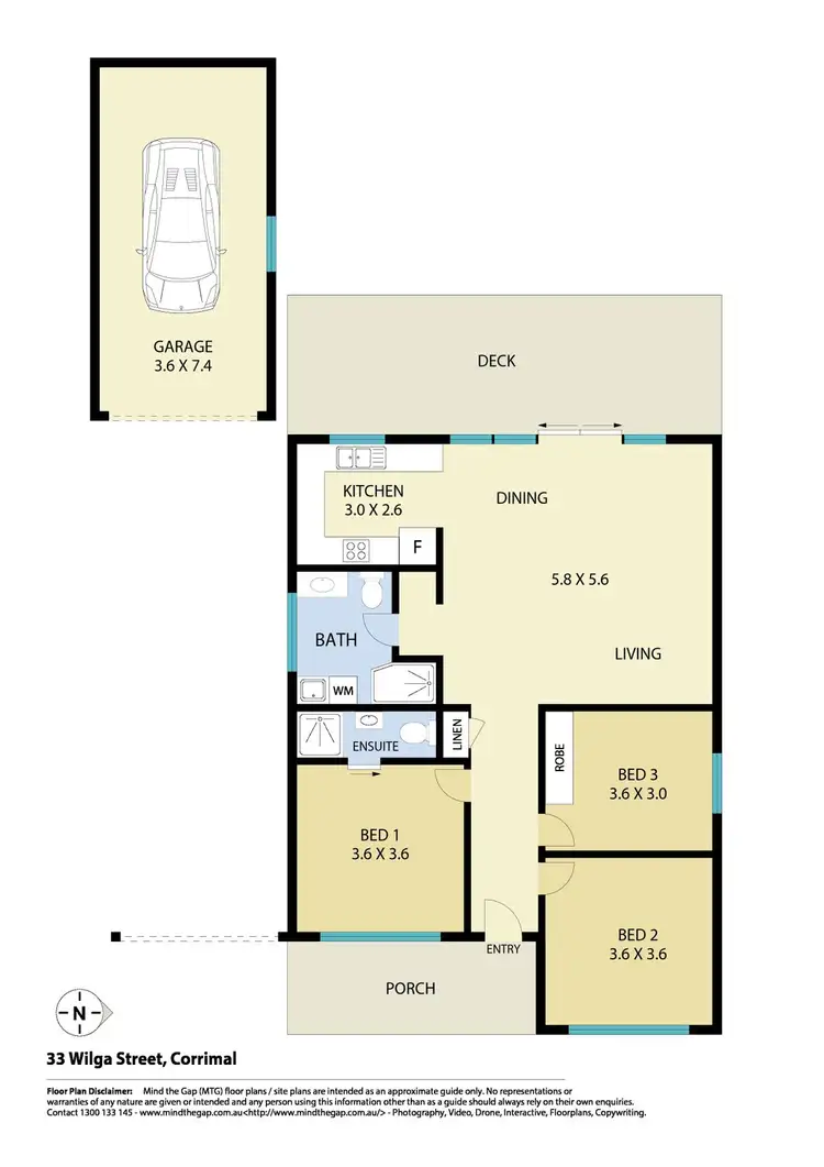 Floorplan of Homely house listing, 33 Wilga Street, Corrimal NSW 2518