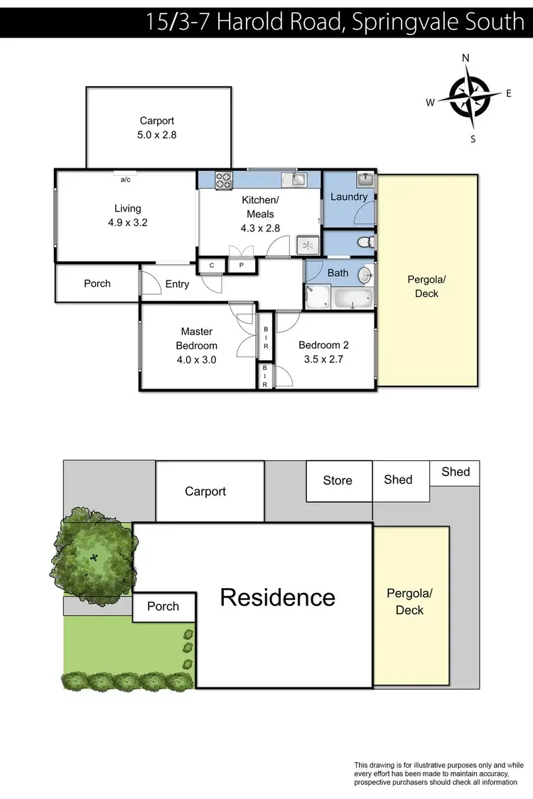 Floorplan of Homely unit listing, 15/3-7 Harold Road, Springvale South VIC 3172