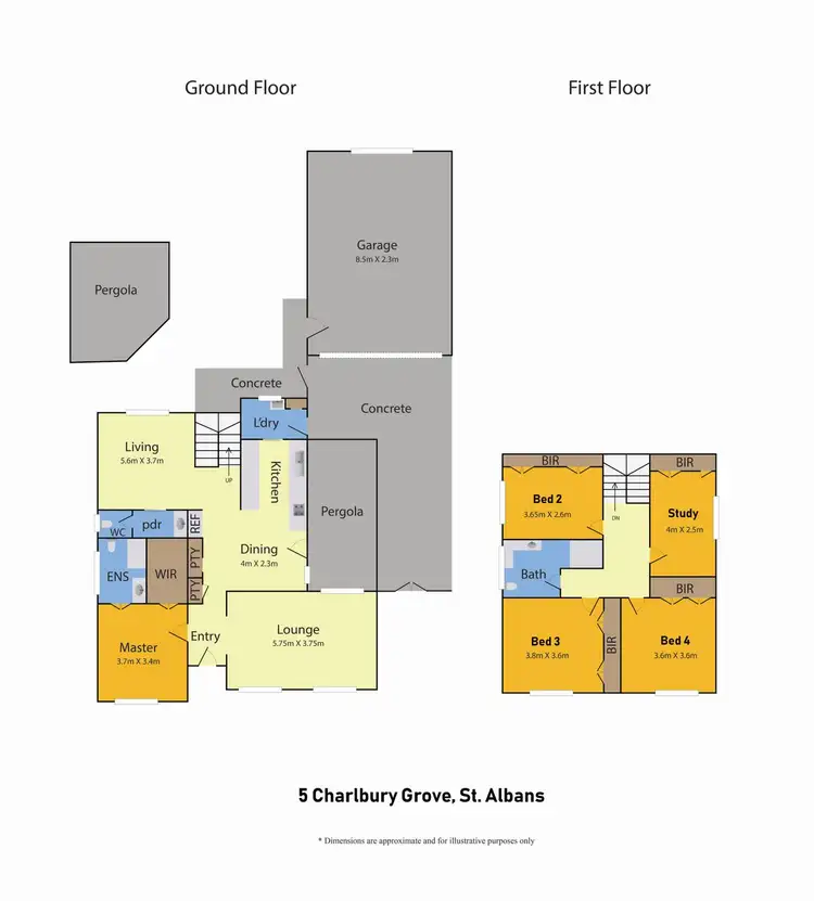 Floorplan of Homely house listing, 5 Charlbury Grove, St Albans VIC 3021