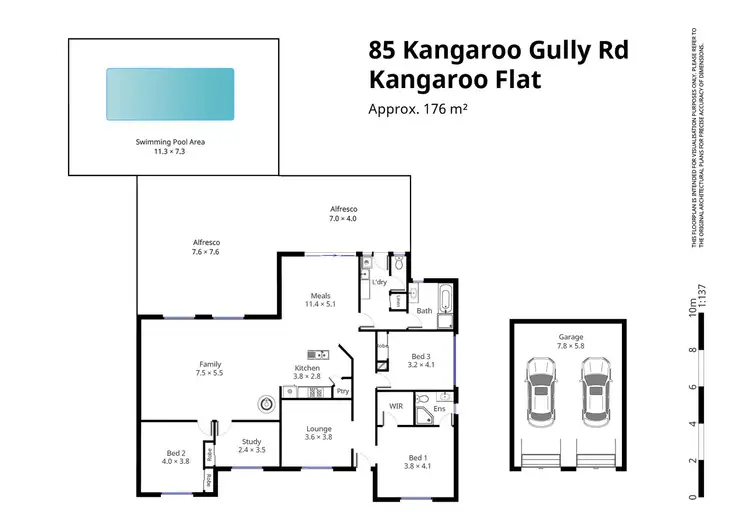 Floorplan of Homely house listing, 85 Kangaroo Gully Road, Kangaroo Flat VIC 3555