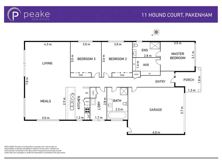 Floorplan of Homely house listing, 11 Hound Court, Pakenham VIC 3810