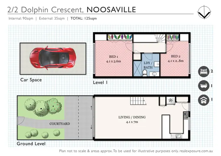 Floorplan of Homely townhouse listing, 2/2 Dolphin Crescent, Noosaville QLD 4566