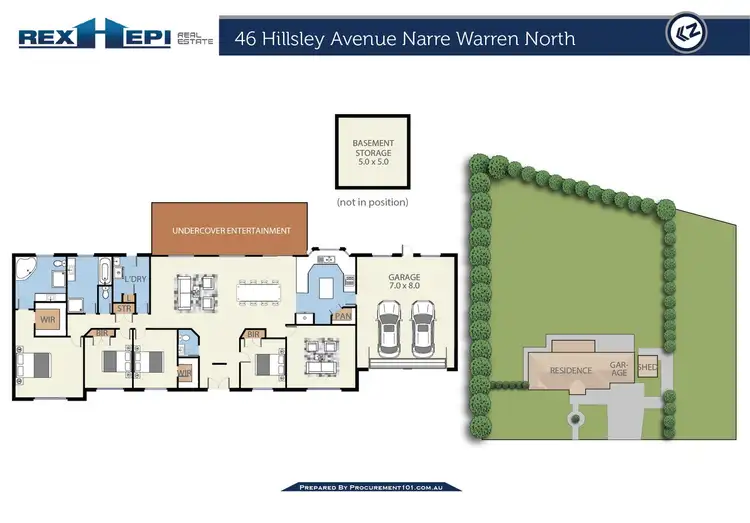 Floorplan of Homely house listing, 46 Hillsley Avenue, Narre Warren North VIC 3804
