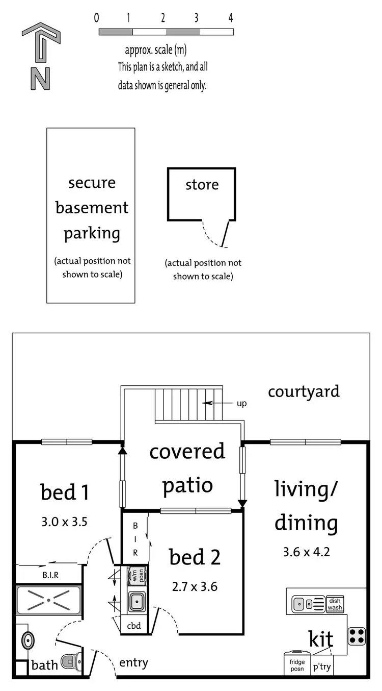 Floorplan of Homely apartment listing, 3/4 Browns Avenue, Ringwood VIC 3134