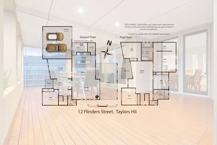 Floorplan of Homely house listing, 12 Flinders Street, Taylors Hill VIC 3037