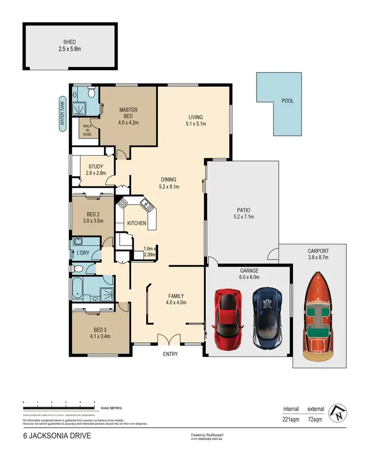 Floorplan of Homely house listing, 6 Jacksonia Drive, Seventeen Mile Rocks QLD 4073