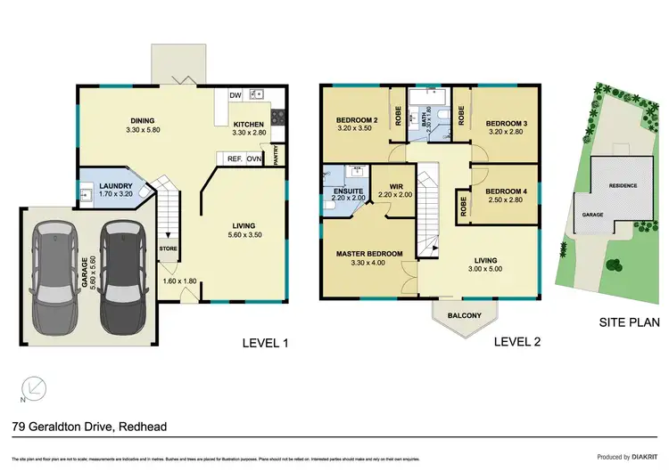 Floorplan of Homely house listing, 79 Geraldton Drive, Redhead NSW 2290