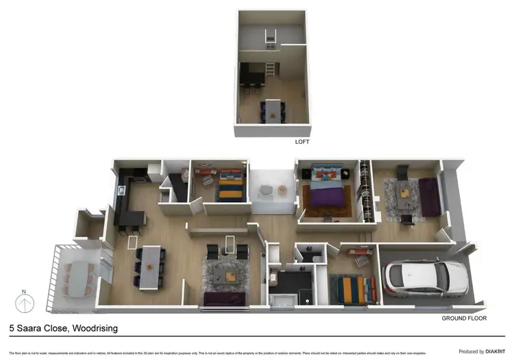 Floorplan of Homely house listing, 5 Saara Close, Woodrising NSW 2284