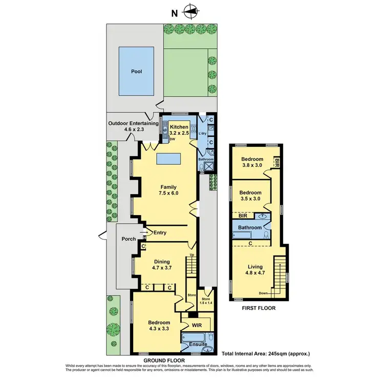 Floorplan of Homely house listing, 24 Grice Crescent, Essendon VIC 3040