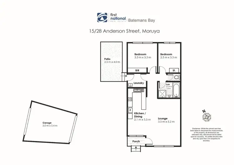 Floorplan of Homely unit listing, 15/28 Anderson Street, Moruya NSW 2537