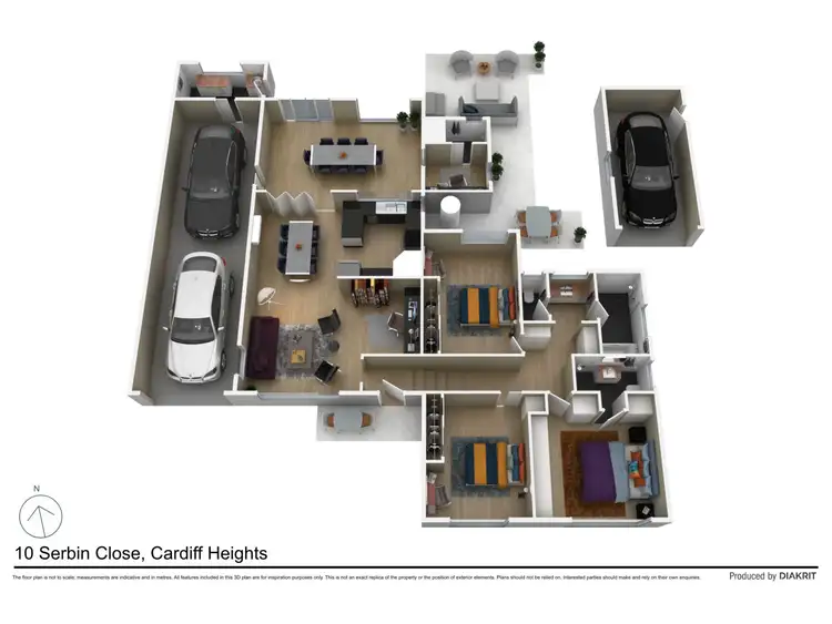 Floorplan of Homely house listing, 10 Serbin Close, Cardiff Heights NSW 2285
