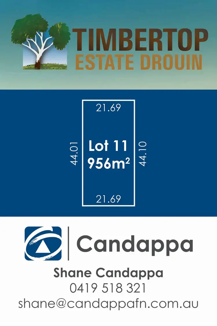 Floorplan of Homely land listing, 23 (LOT 11) Timbertop Crescent, Drouin VIC 3818