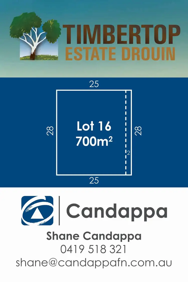 Floorplan of Homely land listing, 33 (LOT 16) Timbertop Crescent, Drouin VIC 3818