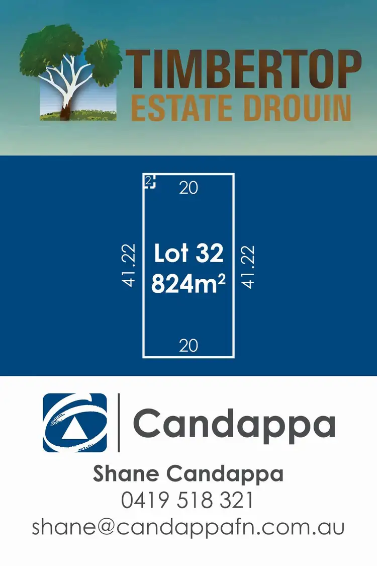Floorplan of Homely land listing, 30 (LOT 32) Timbertop Crescent, Drouin VIC 3818
