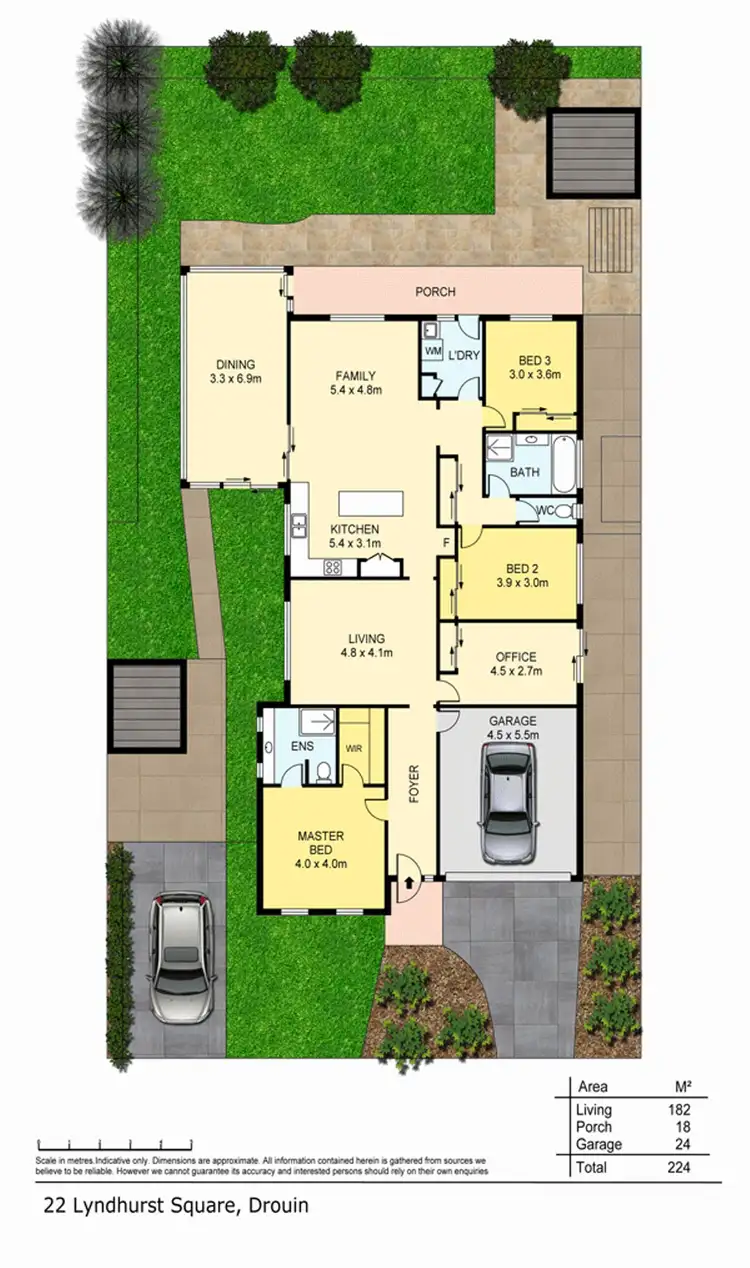 Floorplan of Homely house listing, 22 Lyndhurst Square, Drouin VIC 3818