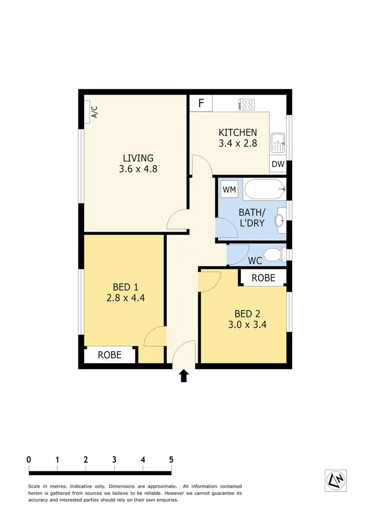 Floorplan of Homely apartment listing, 2/165 Power Street, Hawthorn VIC 3122