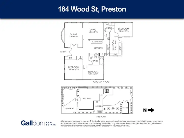Floorplan of Homely house listing, 184 Wood Street, Preston VIC 3072
