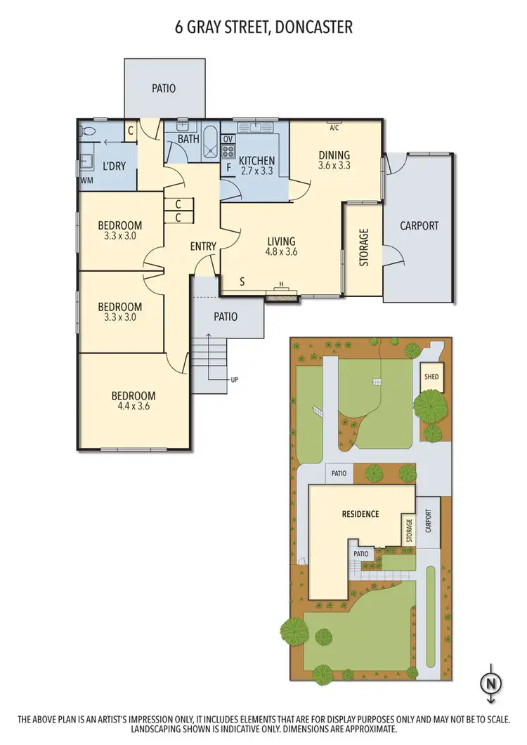 Floorplan of Homely house listing, 6 Gray Street, Doncaster VIC 3108