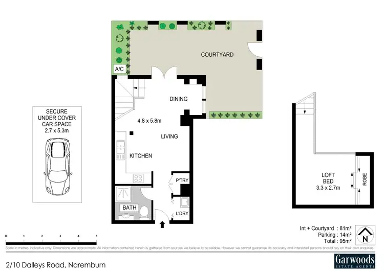 Floorplan of Homely apartment listing, 2/10 Dalleys Road, Naremburn NSW 2065