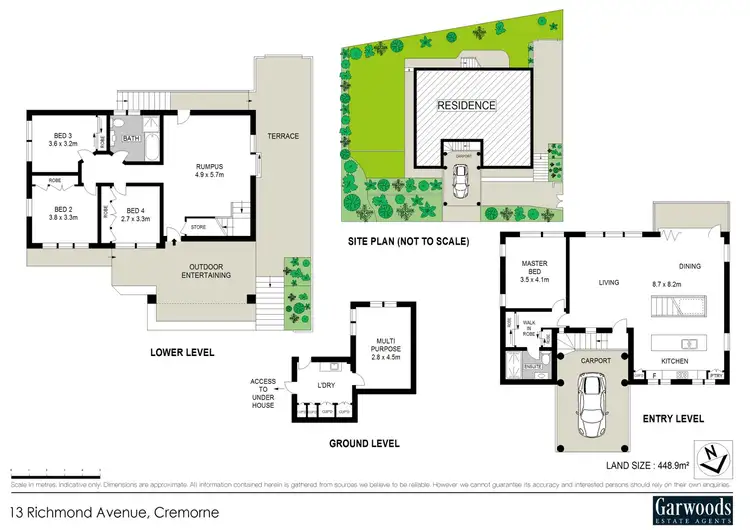 Floorplan of Homely house listing, 13 Richmond Avenue, Cremorne NSW 2090