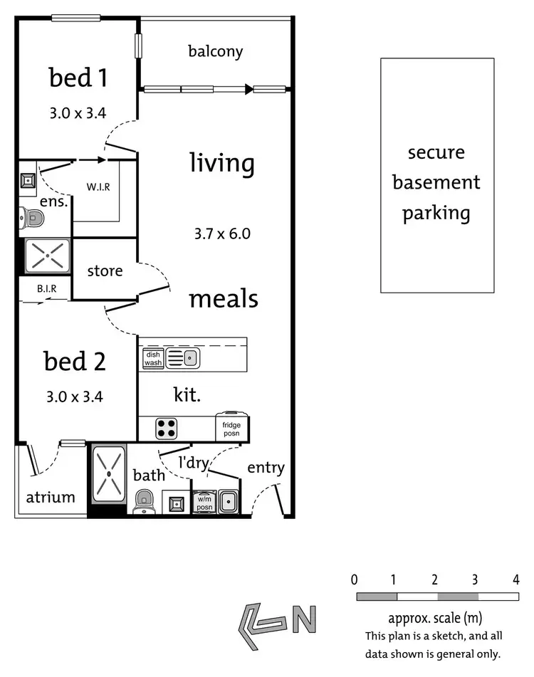 Floorplan of Homely apartment listing, 106/90 La Scala Avenue, Maribyrnong VIC 3032