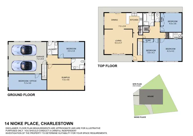 Floorplan of Homely house listing, 14 Nioke Place, Charlestown NSW 2290