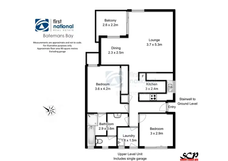 Floorplan of Homely unit listing, 6/2 Sheila Street, Batehaven NSW 2536
