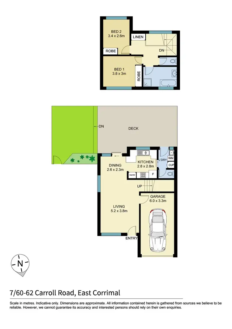 Floorplan of Homely townhouse listing, 7/60-62 Carroll Road, East Corrimal NSW 2518