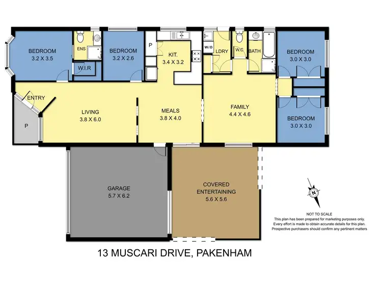 Floorplan of Homely house listing, 13 Muscari Drive, Pakenham VIC 3810