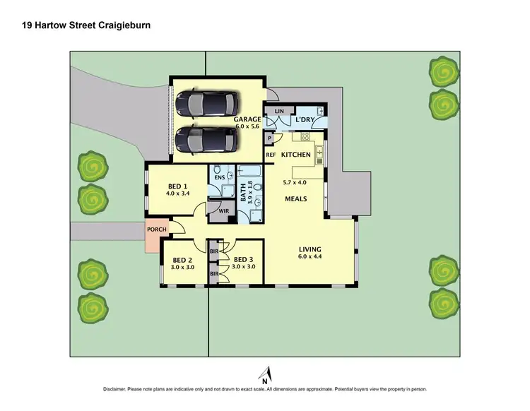Floorplan of Homely house listing, 19 Hartow Street, Craigieburn VIC 3064