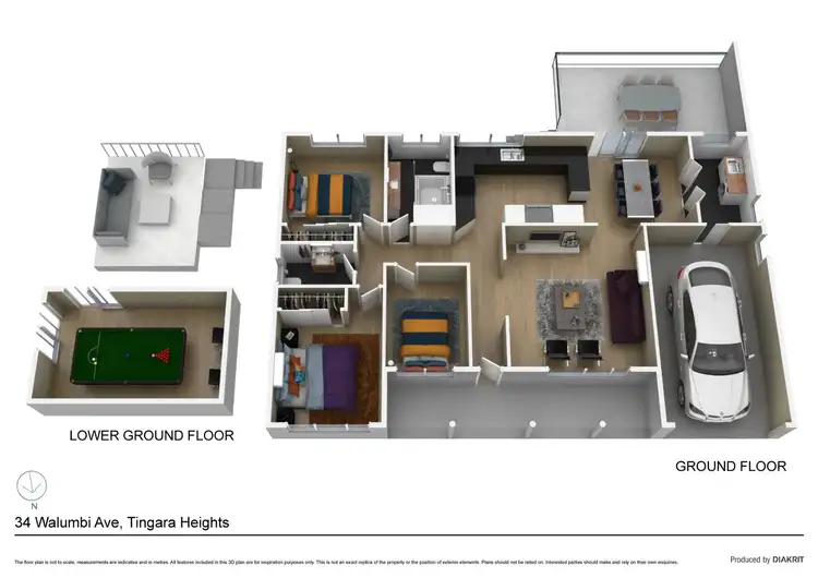 Floorplan of Homely house listing, 34 Walumbi Avenue, Tingira Heights NSW 2290