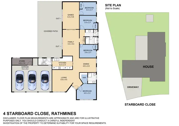 Floorplan of Homely house listing, 4 Starboard Close, Rathmines NSW 2283