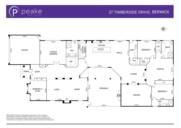 Floorplan of Homely house listing, 27 Timberside Drive, Beaconsfield VIC 3807