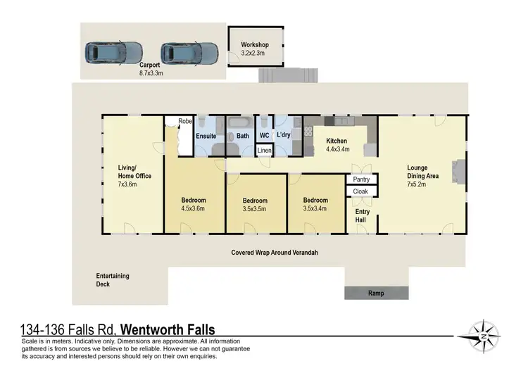 Floorplan of Homely house listing, 134-136 Falls Road, Wentworth Falls NSW 2782