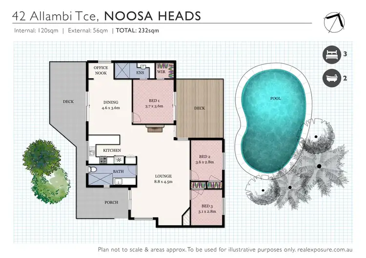 Floorplan of Homely house listing, 42 Allambi Terrace, Noosa Heads QLD 4567