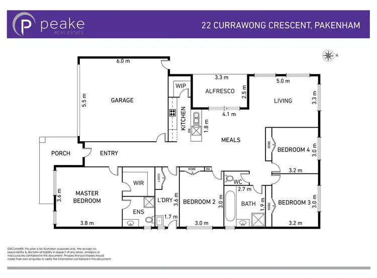 Floorplan of Homely house listing, 22 Currawong Crescent, Pakenham VIC 3810