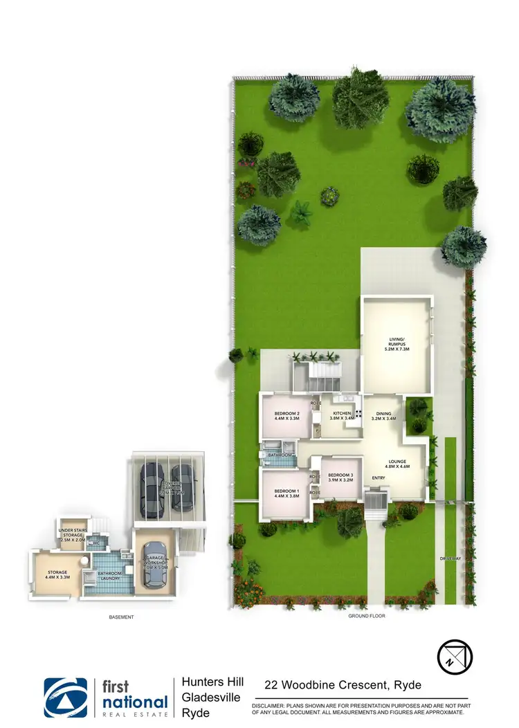 Floorplan of Homely house listing, 22 Woodbine Crescent, Ryde NSW 2112