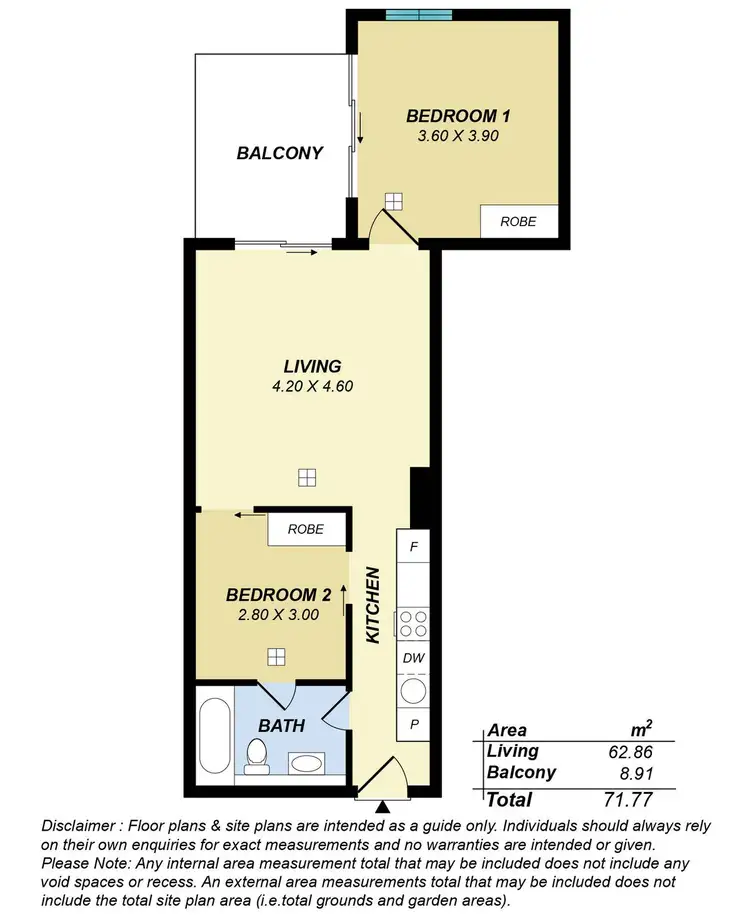 Floorplan of Homely apartment listing, 624/16 Holdfast Promenade, Glenelg SA 5045