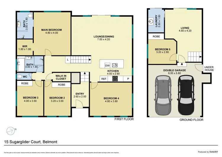 Floorplan of Homely house listing, 15 Sugarglider Court, Belmont NSW 2280