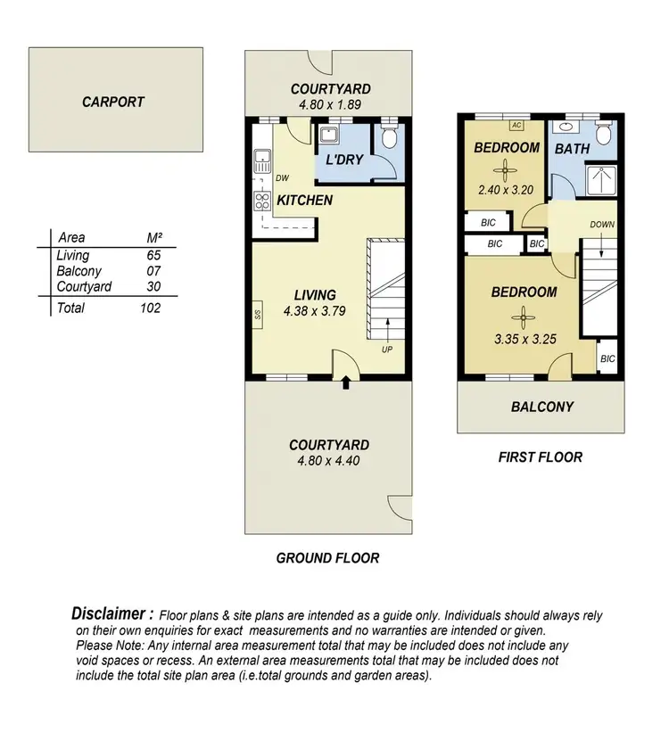 Floorplan of Homely townhouse listing, 6/30 Brighton Road, Glenelg East SA 5045