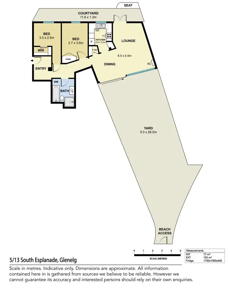 Floorplan of Homely unit listing, 5/13 South Esplanade, Glenelg SA 5045